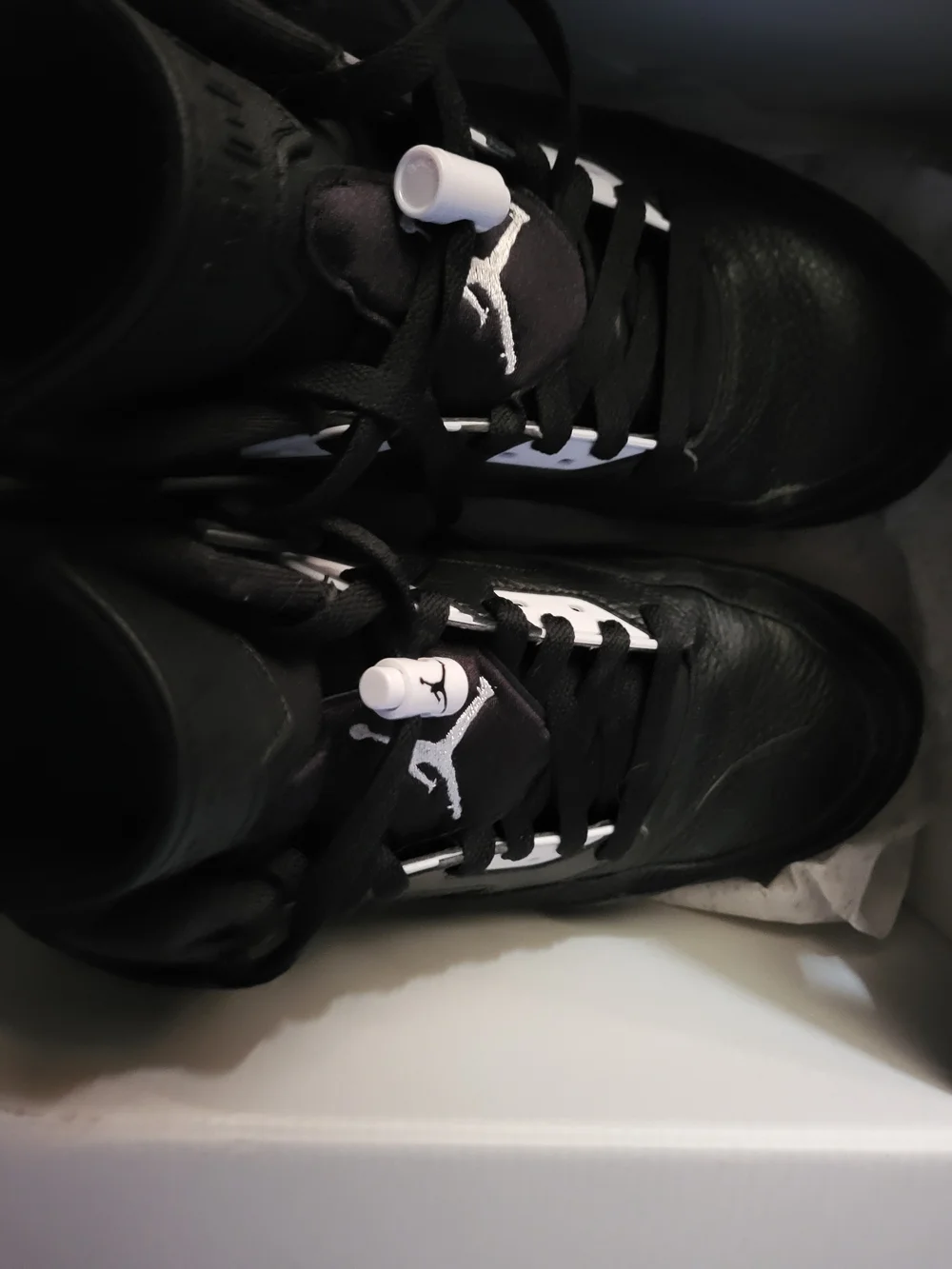 Jordan Black and White Retro Low-Top Sneakers